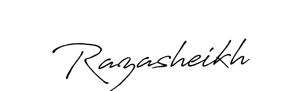 Razasheikh stylish signature style. Best Handwritten Sign (Antro_Vectra_Bolder) for my name. Handwritten Signature Collection Ideas for my name Razasheikh. Razasheikh signature style 7 images and pictures png