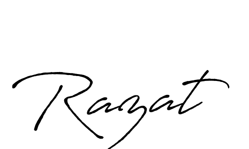 Razat stylish signature style. Best Handwritten Sign (Antro_Vectra_Bolder) for my name. Handwritten Signature Collection Ideas for my name Razat. Razat signature style 7 images and pictures png