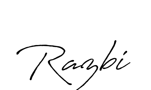 Also You can easily find your signature by using the search form. We will create Razbi name handwritten signature images for you free of cost using Antro_Vectra_Bolder sign style. Razbi signature style 7 images and pictures png