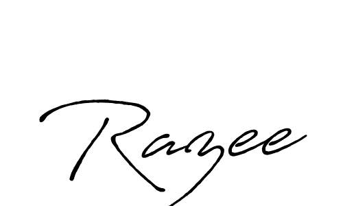 You should practise on your own different ways (Antro_Vectra_Bolder) to write your name (Razee) in signature. don't let someone else do it for you. Razee signature style 7 images and pictures png