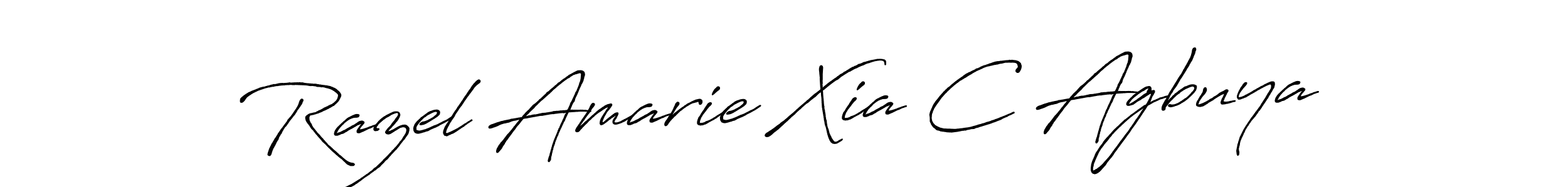 Similarly Antro_Vectra_Bolder is the best handwritten signature design. Signature creator online .You can use it as an online autograph creator for name Razel Amarie Xia C Agbuya. Razel Amarie Xia C Agbuya signature style 7 images and pictures png