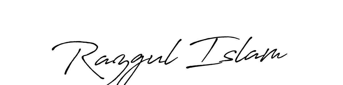 Razgul Islam stylish signature style. Best Handwritten Sign (Antro_Vectra_Bolder) for my name. Handwritten Signature Collection Ideas for my name Razgul Islam. Razgul Islam signature style 7 images and pictures png