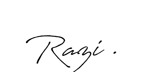 Use a signature maker to create a handwritten signature online. With this signature software, you can design (Antro_Vectra_Bolder) your own signature for name Razi .. Razi . signature style 7 images and pictures png