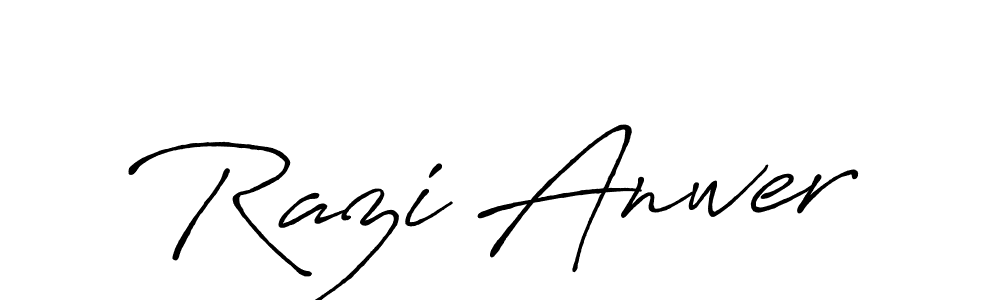 Design your own signature with our free online signature maker. With this signature software, you can create a handwritten (Antro_Vectra_Bolder) signature for name Razi Anwer. Razi Anwer signature style 7 images and pictures png