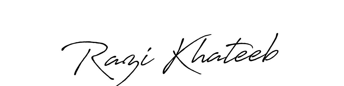 You can use this online signature creator to create a handwritten signature for the name Razi Khateeb. This is the best online autograph maker. Razi Khateeb signature style 7 images and pictures png