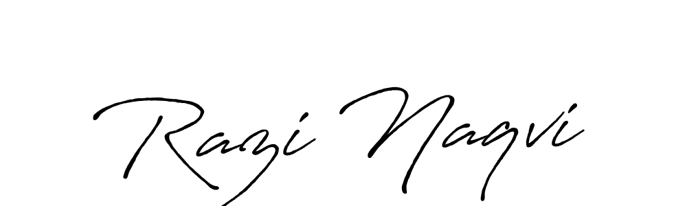 Also we have Razi Naqvi name is the best signature style. Create professional handwritten signature collection using Antro_Vectra_Bolder autograph style. Razi Naqvi signature style 7 images and pictures png