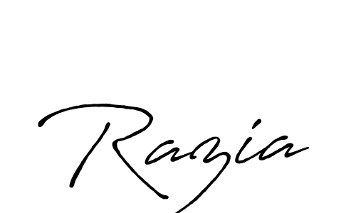 Also You can easily find your signature by using the search form. We will create Razia name handwritten signature images for you free of cost using Antro_Vectra_Bolder sign style. Razia signature style 7 images and pictures png