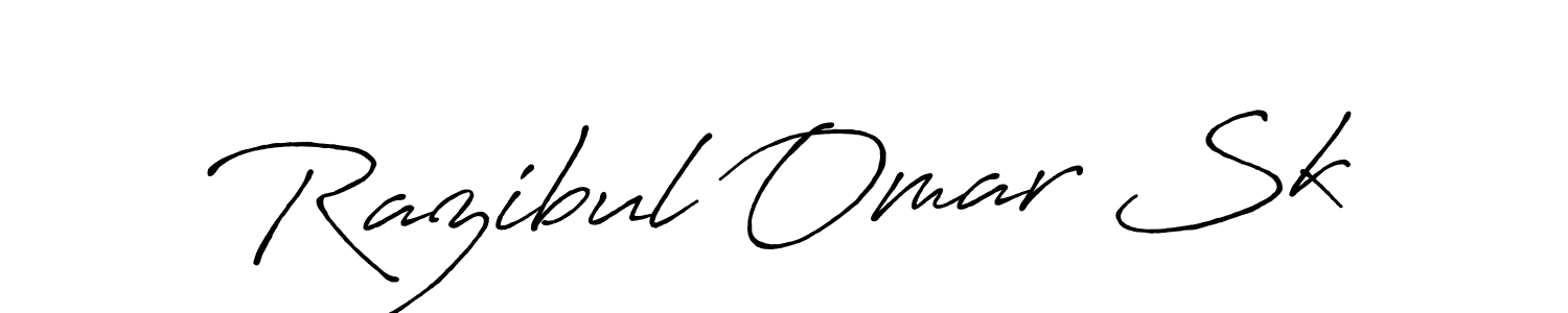 Also we have Razibul Omar Sk name is the best signature style. Create professional handwritten signature collection using Antro_Vectra_Bolder autograph style. Razibul Omar Sk signature style 7 images and pictures png