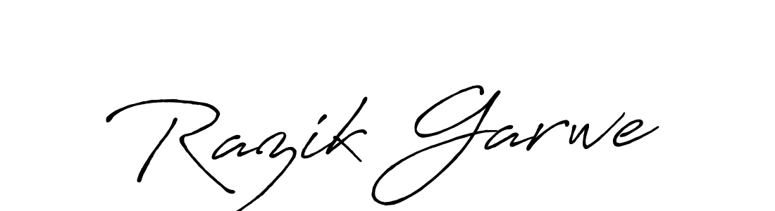 Razik Garwe stylish signature style. Best Handwritten Sign (Antro_Vectra_Bolder) for my name. Handwritten Signature Collection Ideas for my name Razik Garwe. Razik Garwe signature style 7 images and pictures png