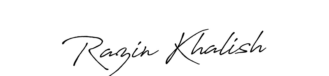 Also You can easily find your signature by using the search form. We will create Razin Khalish name handwritten signature images for you free of cost using Antro_Vectra_Bolder sign style. Razin Khalish signature style 7 images and pictures png