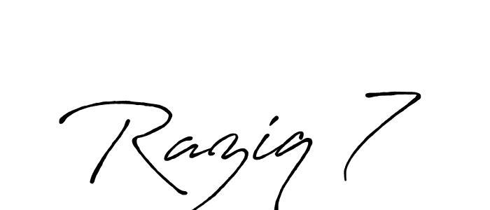 You should practise on your own different ways (Antro_Vectra_Bolder) to write your name (Raziq 7) in signature. don't let someone else do it for you. Raziq 7 signature style 7 images and pictures png