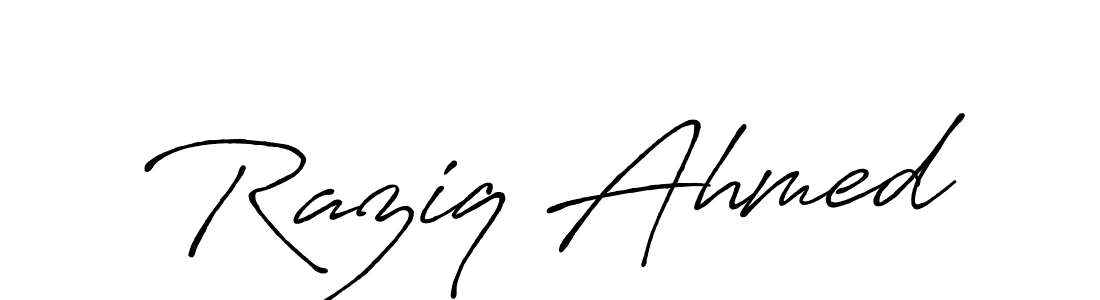 The best way (Antro_Vectra_Bolder) to make a short signature is to pick only two or three words in your name. The name Raziq Ahmed include a total of six letters. For converting this name. Raziq Ahmed signature style 7 images and pictures png