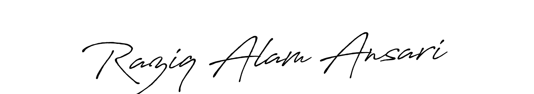 How to make Raziq Alam Ansari signature? Antro_Vectra_Bolder is a professional autograph style. Create handwritten signature for Raziq Alam Ansari name. Raziq Alam Ansari signature style 7 images and pictures png