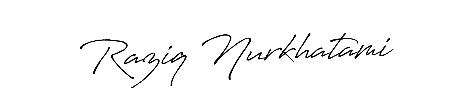 See photos of Raziq Nurkhatami official signature by Spectra . Check more albums & portfolios. Read reviews & check more about Antro_Vectra_Bolder font. Raziq Nurkhatami signature style 7 images and pictures png