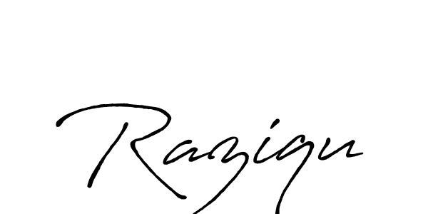 Also You can easily find your signature by using the search form. We will create Raziqu name handwritten signature images for you free of cost using Antro_Vectra_Bolder sign style. Raziqu signature style 7 images and pictures png