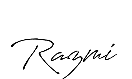 Also You can easily find your signature by using the search form. We will create Razmi name handwritten signature images for you free of cost using Antro_Vectra_Bolder sign style. Razmi signature style 7 images and pictures png