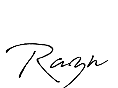 Make a beautiful signature design for name Razn. Use this online signature maker to create a handwritten signature for free. Razn signature style 7 images and pictures png