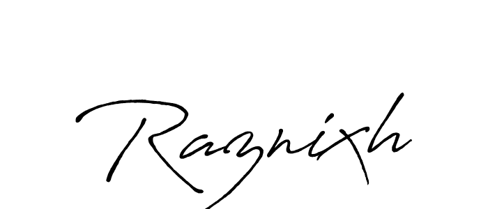 Create a beautiful signature design for name Raznixh. With this signature (Antro_Vectra_Bolder) fonts, you can make a handwritten signature for free. Raznixh signature style 7 images and pictures png