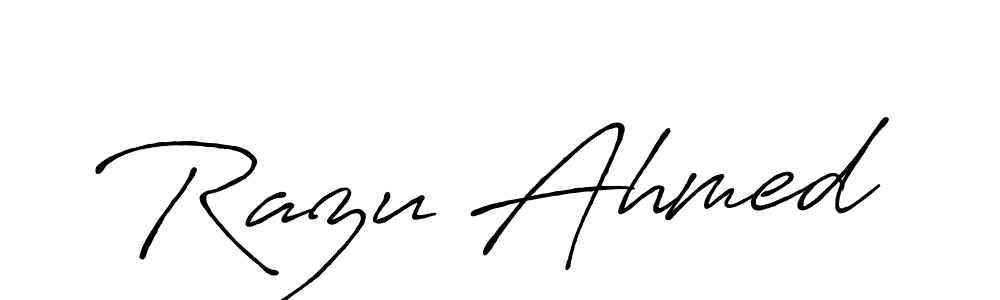 The best way (Antro_Vectra_Bolder) to make a short signature is to pick only two or three words in your name. The name Razu Ahmed include a total of six letters. For converting this name. Razu Ahmed signature style 7 images and pictures png