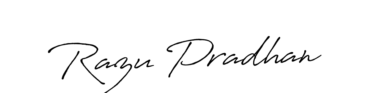 Similarly Antro_Vectra_Bolder is the best handwritten signature design. Signature creator online .You can use it as an online autograph creator for name Razu Pradhan. Razu Pradhan signature style 7 images and pictures png