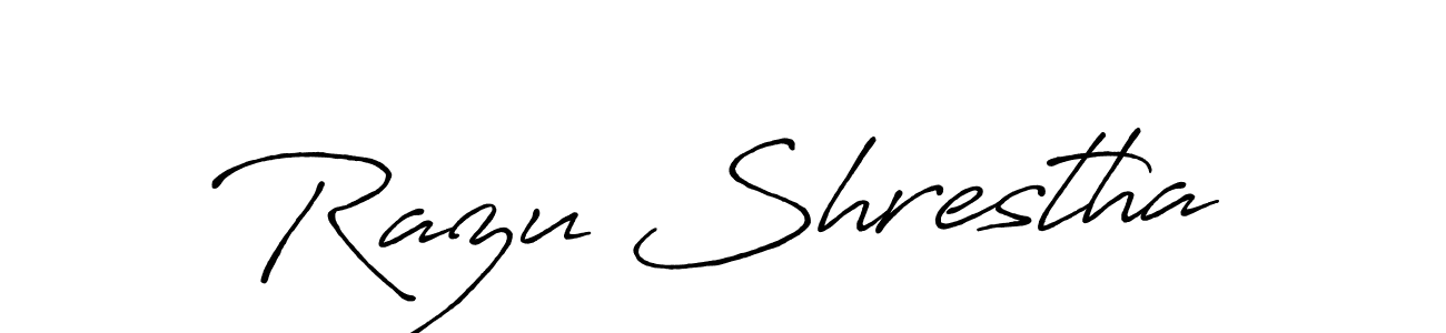 This is the best signature style for the Razu Shrestha name. Also you like these signature font (Antro_Vectra_Bolder). Mix name signature. Razu Shrestha signature style 7 images and pictures png