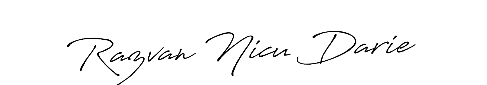 Also we have Razvan Nicu Darie name is the best signature style. Create professional handwritten signature collection using Antro_Vectra_Bolder autograph style. Razvan Nicu Darie signature style 7 images and pictures png