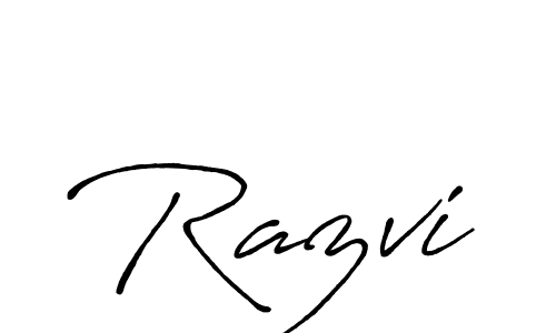 How to make Razvi signature? Antro_Vectra_Bolder is a professional autograph style. Create handwritten signature for Razvi name. Razvi signature style 7 images and pictures png