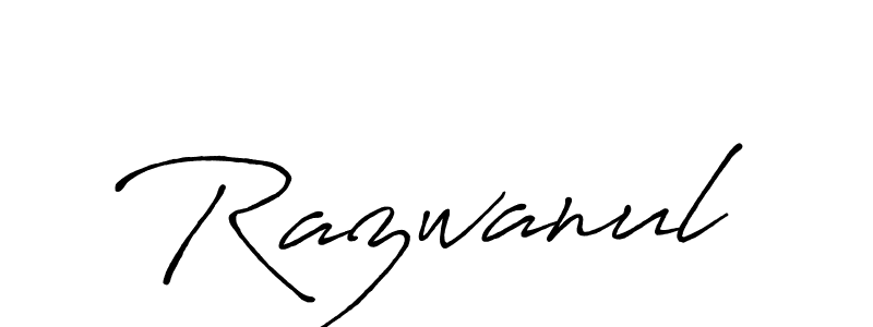 Design your own signature with our free online signature maker. With this signature software, you can create a handwritten (Antro_Vectra_Bolder) signature for name Razwanul. Razwanul signature style 7 images and pictures png