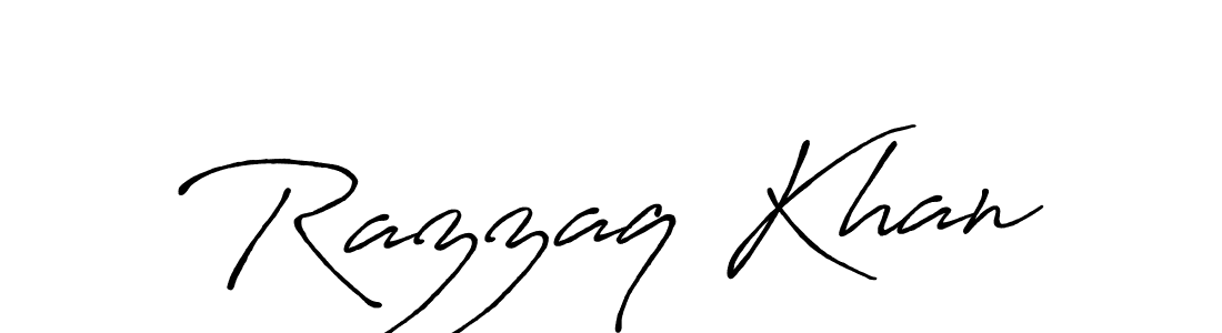 How to make Razzaq Khan signature? Antro_Vectra_Bolder is a professional autograph style. Create handwritten signature for Razzaq Khan name. Razzaq Khan signature style 7 images and pictures png