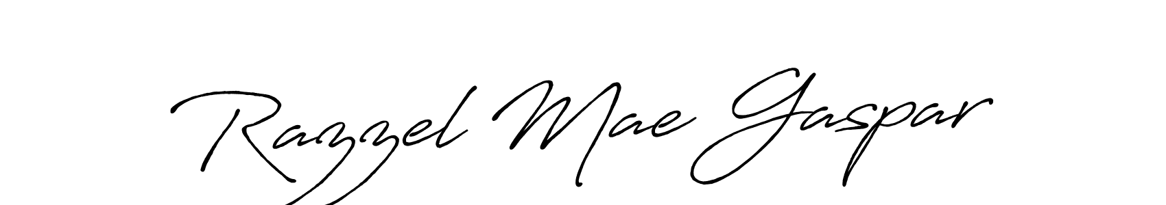 Antro_Vectra_Bolder is a professional signature style that is perfect for those who want to add a touch of class to their signature. It is also a great choice for those who want to make their signature more unique. Get Razzel Mae Gaspar name to fancy signature for free. Razzel Mae Gaspar signature style 7 images and pictures png
