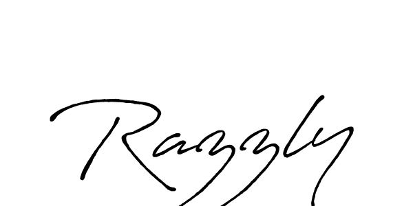 You should practise on your own different ways (Antro_Vectra_Bolder) to write your name (Razzly) in signature. don't let someone else do it for you. Razzly signature style 7 images and pictures png