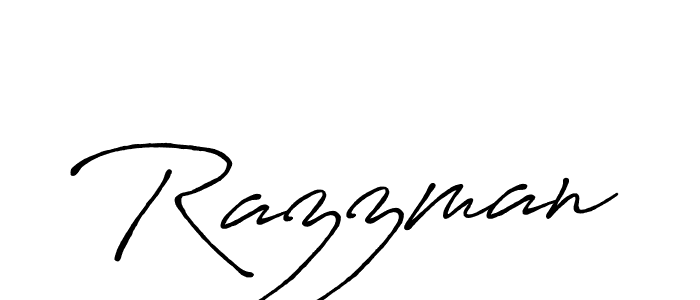 How to make Razzman name signature. Use Antro_Vectra_Bolder style for creating short signs online. This is the latest handwritten sign. Razzman signature style 7 images and pictures png