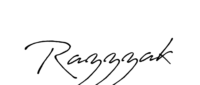 Create a beautiful signature design for name Razzzak. With this signature (Antro_Vectra_Bolder) fonts, you can make a handwritten signature for free. Razzzak signature style 7 images and pictures png