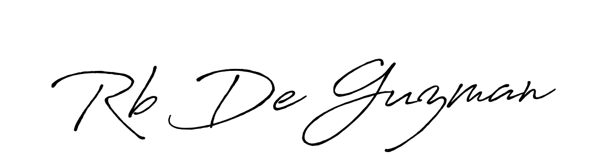 Design your own signature with our free online signature maker. With this signature software, you can create a handwritten (Antro_Vectra_Bolder) signature for name Rb De Guzman. Rb De Guzman signature style 7 images and pictures png