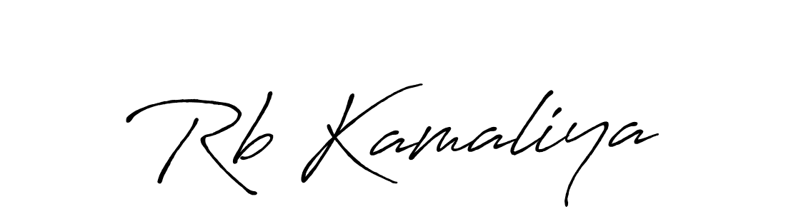 Similarly Antro_Vectra_Bolder is the best handwritten signature design. Signature creator online .You can use it as an online autograph creator for name Rb Kamaliya. Rb Kamaliya signature style 7 images and pictures png