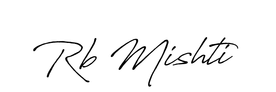 It looks lik you need a new signature style for name Rb Mishti. Design unique handwritten (Antro_Vectra_Bolder) signature with our free signature maker in just a few clicks. Rb Mishti signature style 7 images and pictures png