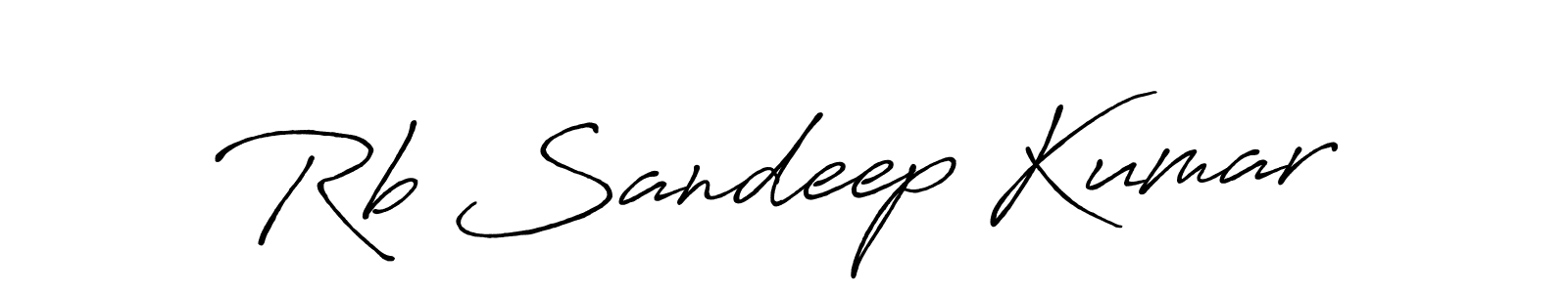 The best way (Antro_Vectra_Bolder) to make a short signature is to pick only two or three words in your name. The name Rb Sandeep Kumar include a total of six letters. For converting this name. Rb Sandeep Kumar signature style 7 images and pictures png