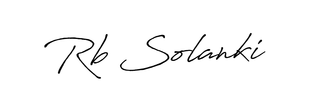 The best way (Antro_Vectra_Bolder) to make a short signature is to pick only two or three words in your name. The name Rb Solanki include a total of six letters. For converting this name. Rb Solanki signature style 7 images and pictures png