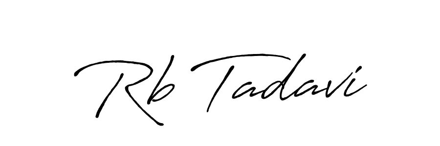 Antro_Vectra_Bolder is a professional signature style that is perfect for those who want to add a touch of class to their signature. It is also a great choice for those who want to make their signature more unique. Get Rb Tadavi name to fancy signature for free. Rb Tadavi signature style 7 images and pictures png