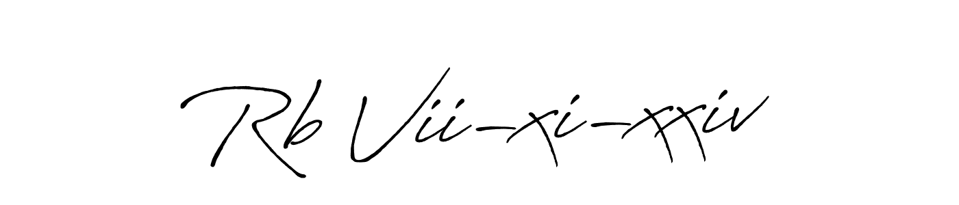 The best way (Antro_Vectra_Bolder) to make a short signature is to pick only two or three words in your name. The name Rb Vii-xi-xxiv include a total of six letters. For converting this name. Rb Vii-xi-xxiv signature style 7 images and pictures png