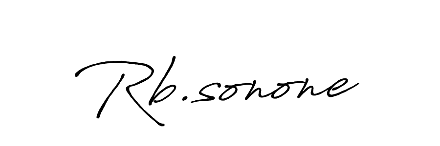 Create a beautiful signature design for name Rb.sonone. With this signature (Antro_Vectra_Bolder) fonts, you can make a handwritten signature for free. Rb.sonone signature style 7 images and pictures png