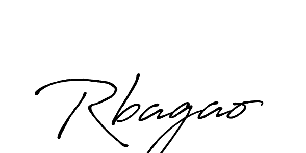 Use a signature maker to create a handwritten signature online. With this signature software, you can design (Antro_Vectra_Bolder) your own signature for name Rbagao. Rbagao signature style 7 images and pictures png