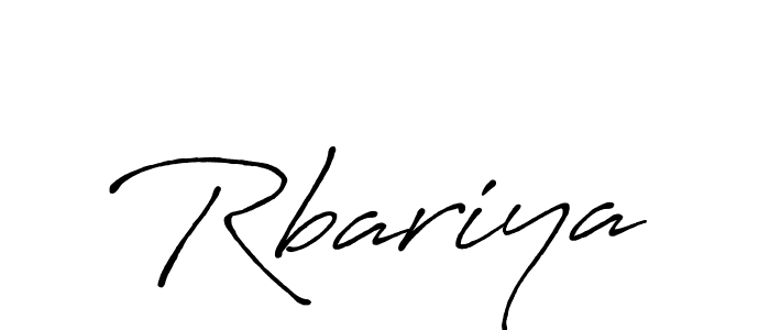 Rbariya stylish signature style. Best Handwritten Sign (Antro_Vectra_Bolder) for my name. Handwritten Signature Collection Ideas for my name Rbariya. Rbariya signature style 7 images and pictures png