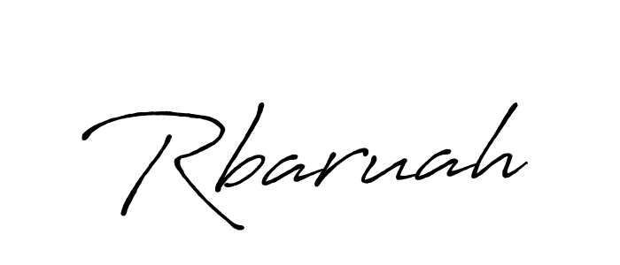 Make a beautiful signature design for name Rbaruah. With this signature (Antro_Vectra_Bolder) style, you can create a handwritten signature for free. Rbaruah signature style 7 images and pictures png