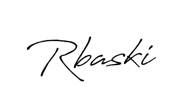 Create a beautiful signature design for name Rbaski. With this signature (Antro_Vectra_Bolder) fonts, you can make a handwritten signature for free. Rbaski signature style 7 images and pictures png