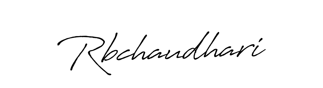 Rbchaudhari stylish signature style. Best Handwritten Sign (Antro_Vectra_Bolder) for my name. Handwritten Signature Collection Ideas for my name Rbchaudhari. Rbchaudhari signature style 7 images and pictures png
