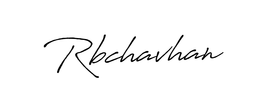 Make a beautiful signature design for name Rbchavhan. With this signature (Antro_Vectra_Bolder) style, you can create a handwritten signature for free. Rbchavhan signature style 7 images and pictures png