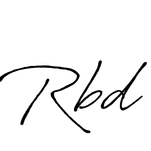 It looks lik you need a new signature style for name Rbd. Design unique handwritten (Antro_Vectra_Bolder) signature with our free signature maker in just a few clicks. Rbd signature style 7 images and pictures png