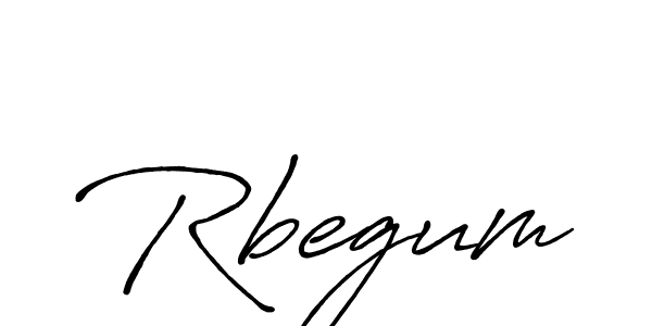 Make a beautiful signature design for name Rbegum. With this signature (Antro_Vectra_Bolder) style, you can create a handwritten signature for free. Rbegum signature style 7 images and pictures png