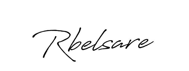 How to make Rbelsare name signature. Use Antro_Vectra_Bolder style for creating short signs online. This is the latest handwritten sign. Rbelsare signature style 7 images and pictures png